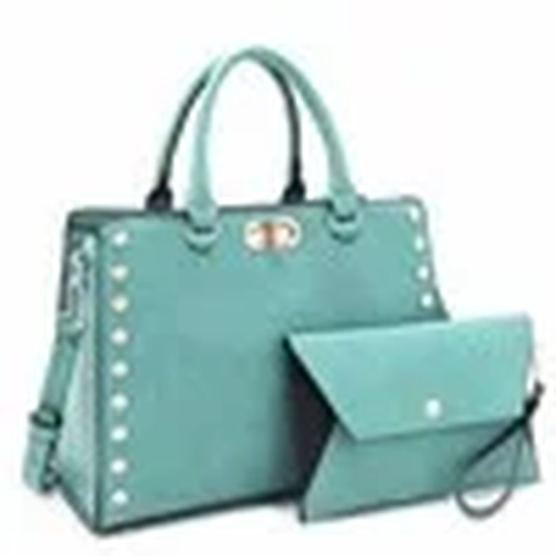 Women Satchel Handbag Shoulder Tote Work Bag with Matching Wallet8