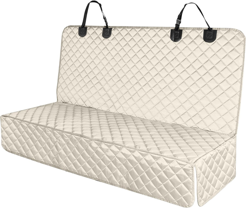 Waterproof Scratchproof Pet Bench Seat Cover, Nonslip Durable Washable Beige8