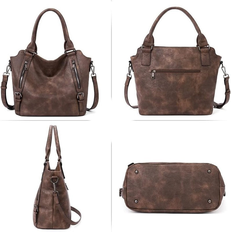 Large Women’s Hobo Bag Tote Purse w/ Multiple Pockets & Adjustable Strap5