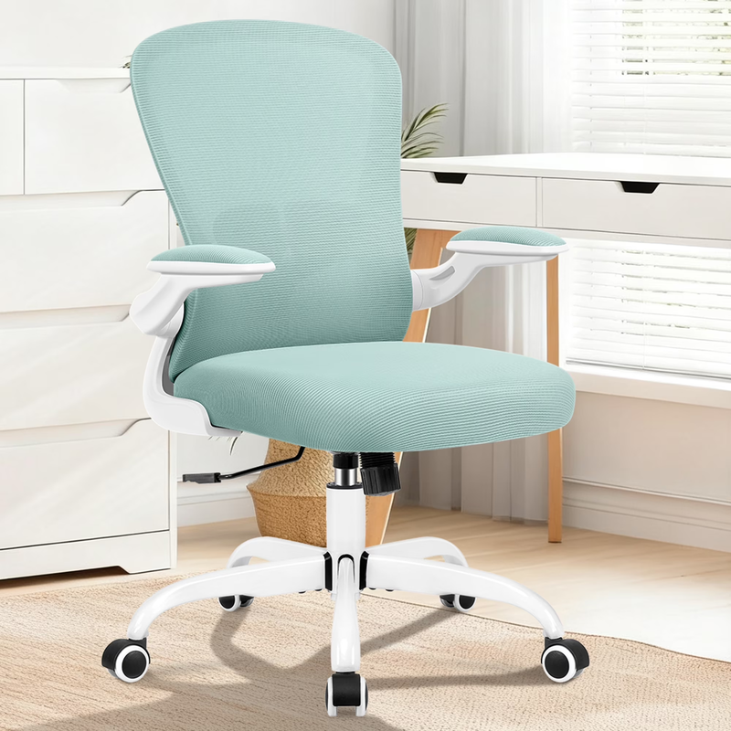 Office Chair, Ergonomic Desk Chair with Adjustable Lumbar Support, High Back Mes7
