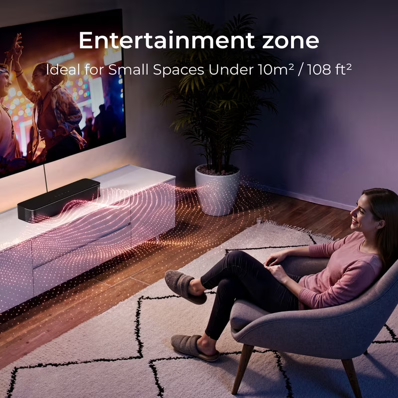 Poseidon M20 2.1CH Soundbar 120W Bluetooth 5.4 TV PC Sound Bar Subwoofer7