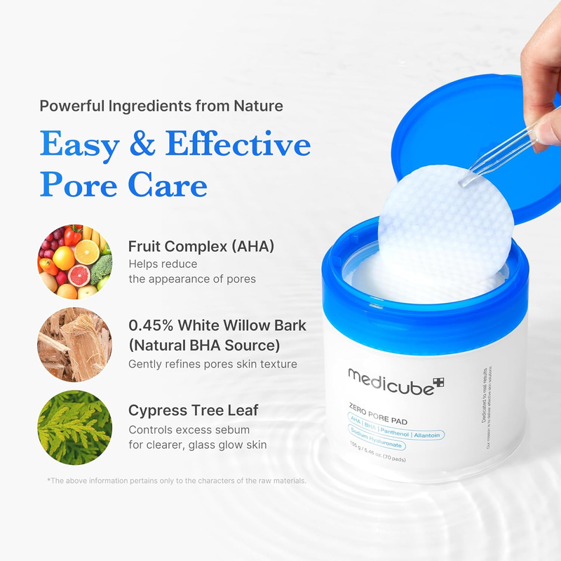 Zero Pore Pad 2.0 Toner Pads AHA BHA Exfoliating Korean Skin Care 703
