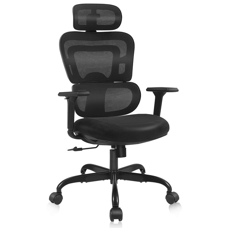 Ergonomic High Back Office Chair with Lumbar Support & High-Sponge Cushion6