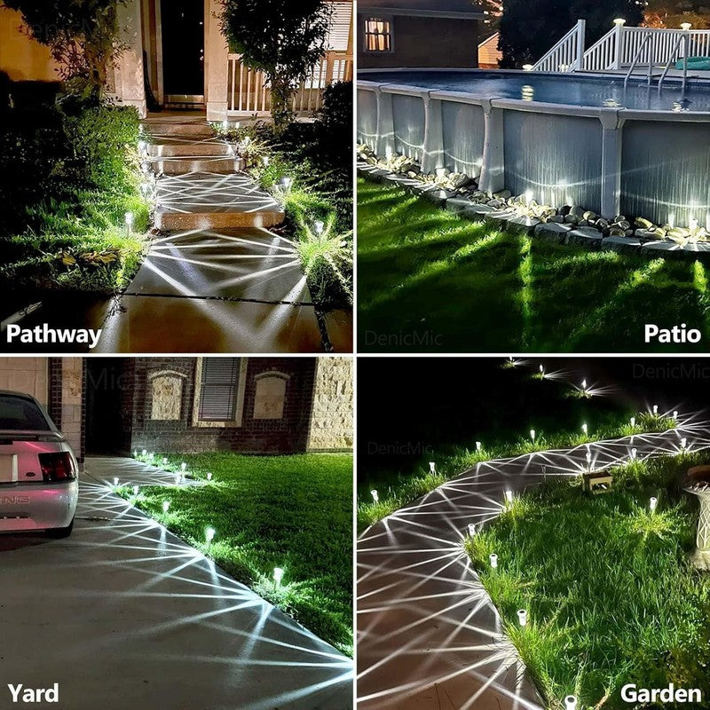 Solar Lights Outdoor 10 Pack Waterproof Solar Christmas Lights Outdoor 6000K Col3