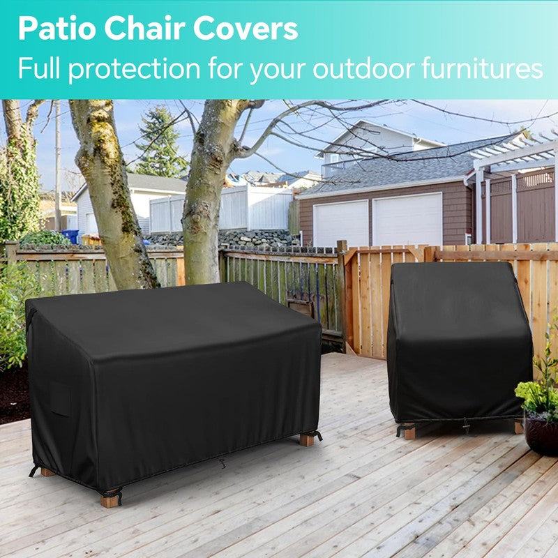 Waterproof Patio Sofa Cover 80"x37"x30" for 3 Seater Outdoor Loveseat4