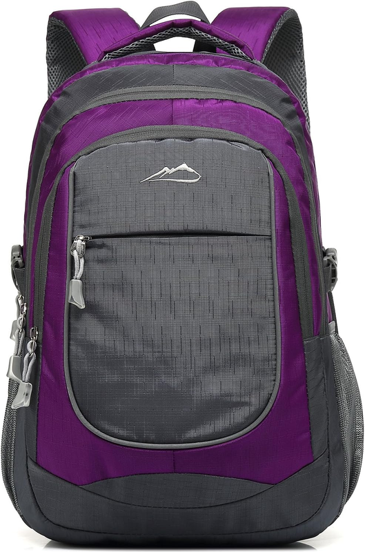 15.6" Laptop Backpack College Travel Business Hiking Multi-Compartment Purple7