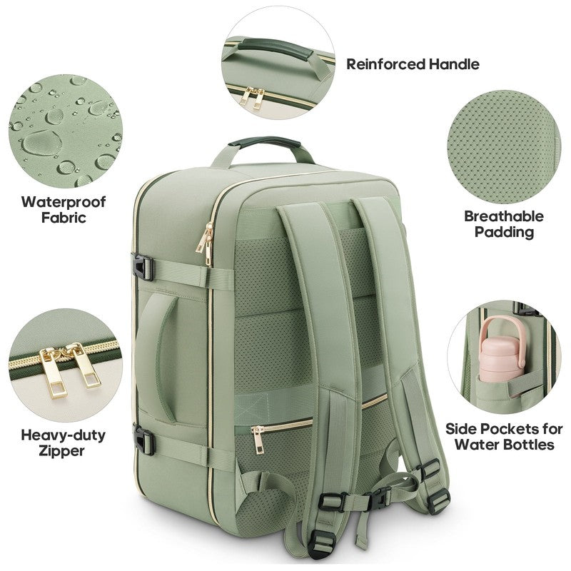 Travel Backpack for Women Carry on Backpack Flight Approved 40L Personal Item Ba2
