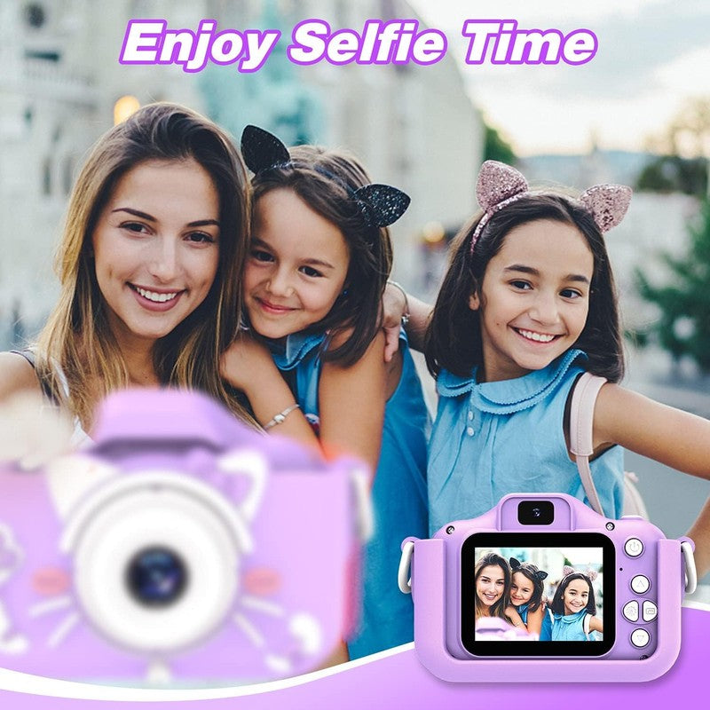 Kids Digital Video Camera Toy w/ Cartoon Cover 32GB SD Card Ages 3 83