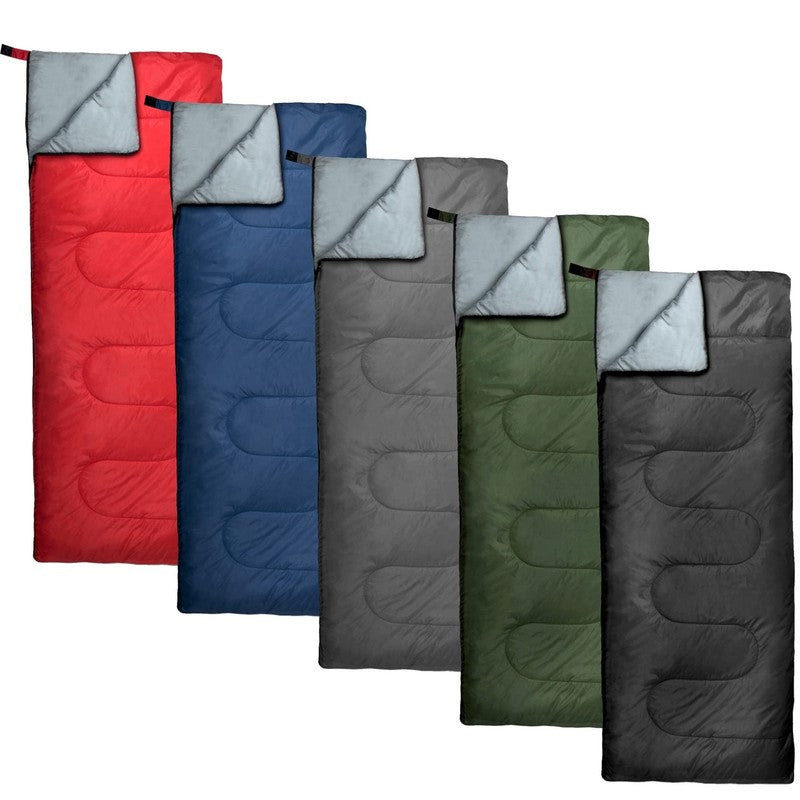 10 Pack Bulk Wholesale of Cold Weather Envelope Sleeping Bags for Adults, Kids, 2