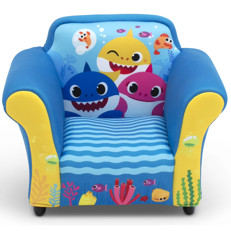 Upholstered Accent Chair with Sculpted Frame by , Blue8