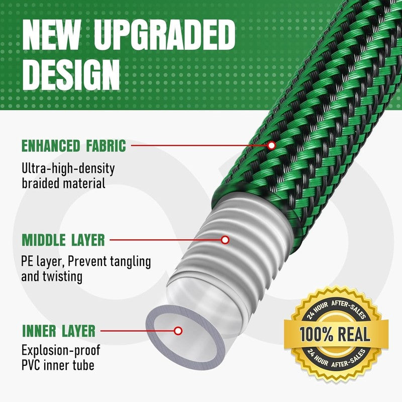 25Ft Garden Hose, Heavy Duty, Kink Resistant, Leakproof, Lightweight4