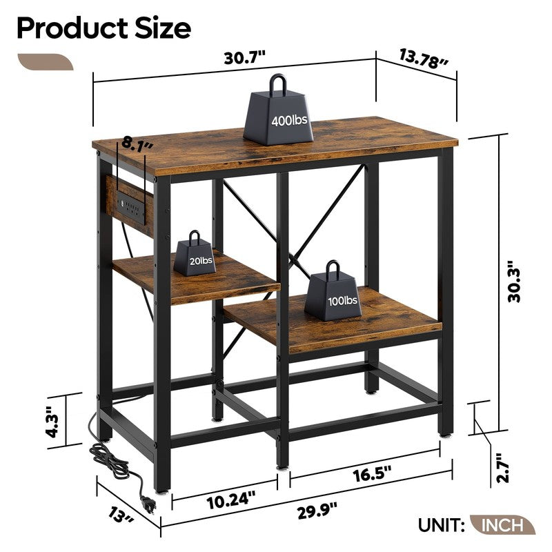 Heavy Duty 3-Tier Metal Aquarium Stand with Power Outlets for 20-37 Gallon Tanks5