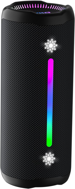 25W Bluetooth Speaker, IPX7 Waterproof, 24H Playtime, TWS, Lights, Black9