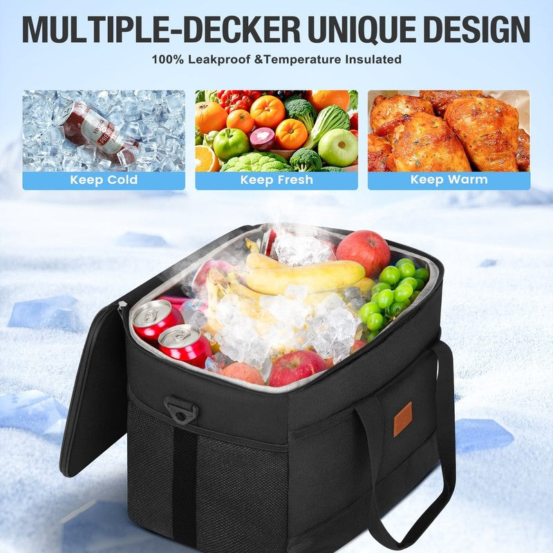 48 Can Collapsible Soft Cooler Bag   Insulated, Leakproof, Portable for Travel5