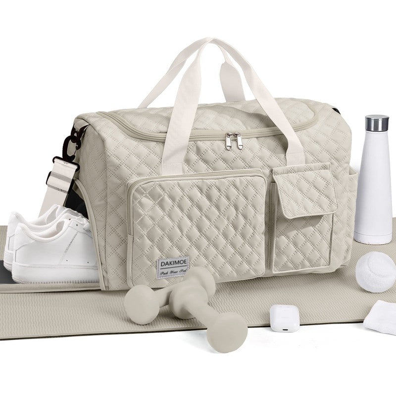 Travel Duffle Bag for Women Men, Weekender Overnight Bags Carry on Gym Bag with1