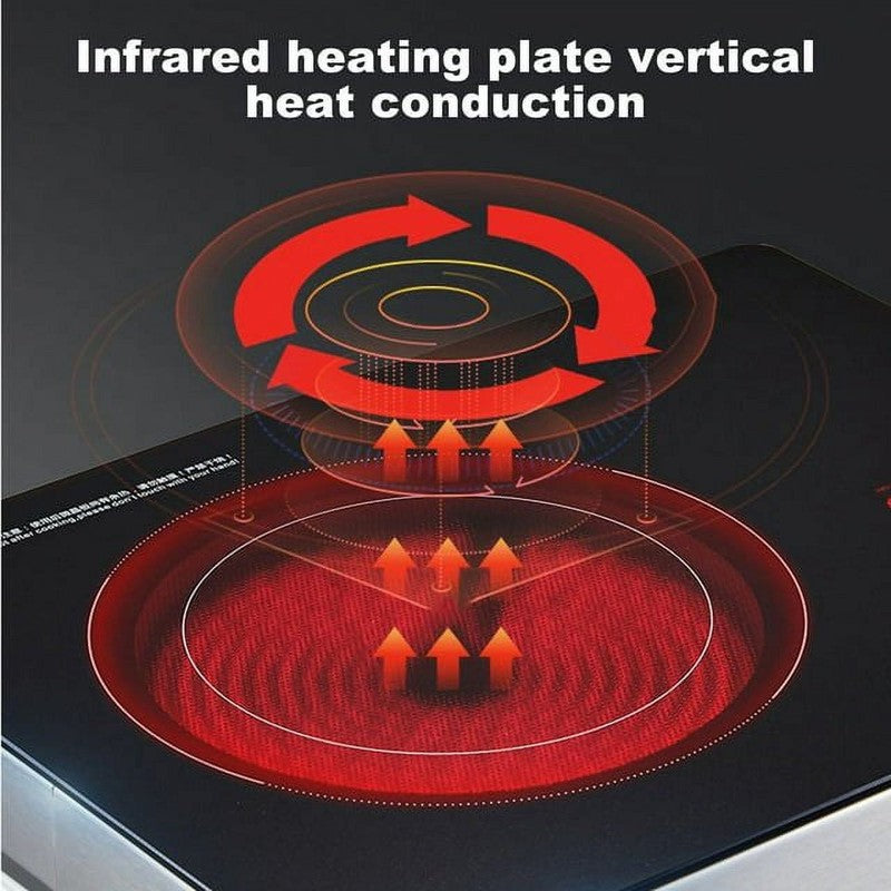 3500W Electric Ceramic Stove Hot Plate Infrared Induction Cooktop 110V8