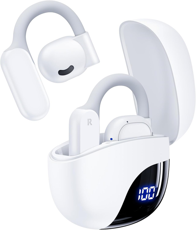 AI Translator Earbuds 164 Languages Bluetooth 80H Playtime White K080