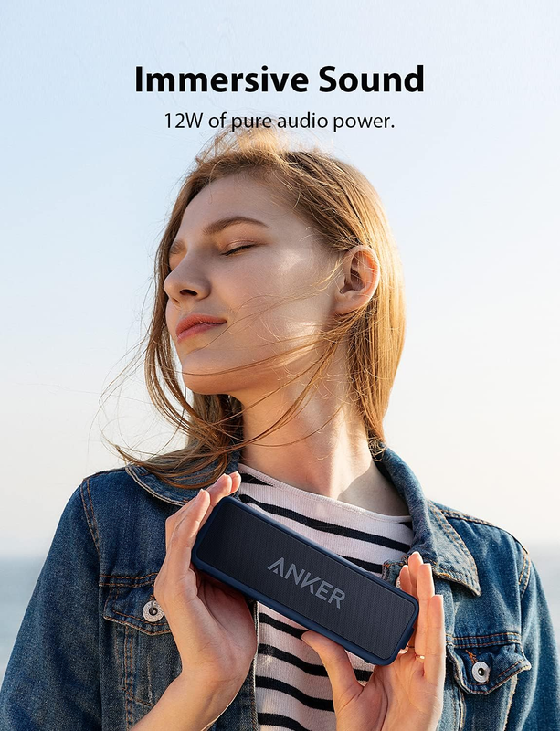 Soundcore 2 Portable Bluetooth Speaker Stereo BassUp IPX7 Waterproof 24H2