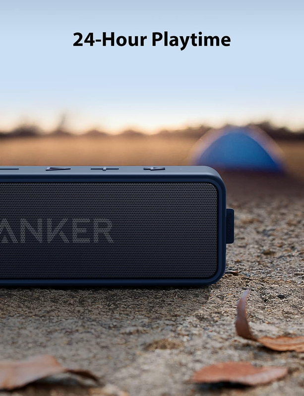 Soundcore 2 Portable Bluetooth Speaker Stereo BassUp IPX7 Waterproof 24H4