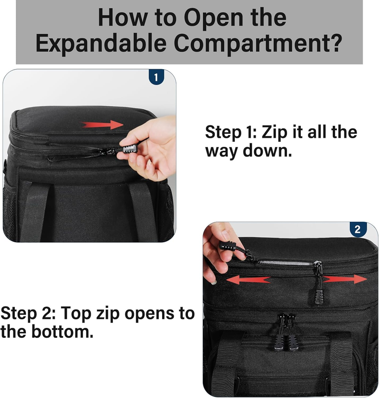 xpandable Tactical Insulated Lunch Box 16L Blue Leakproof Cooler Bag Heavy Duty6