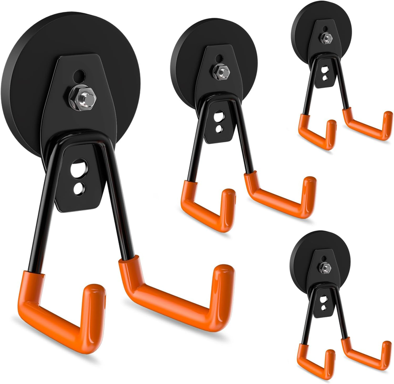 4 Pack Heavy Duty Magnetic Hooks Strong Magnet Garage Utility Storage8