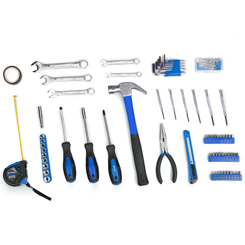 148-Pc Household Tool Set with Toolbox Blue General Hand Tools Kit with Socket2