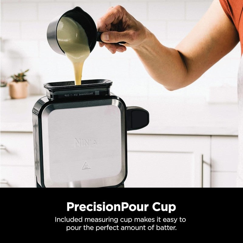 Belgian Waffle Maker Pro | Vertical Design | 5 Shade Settings with Precision Pou5