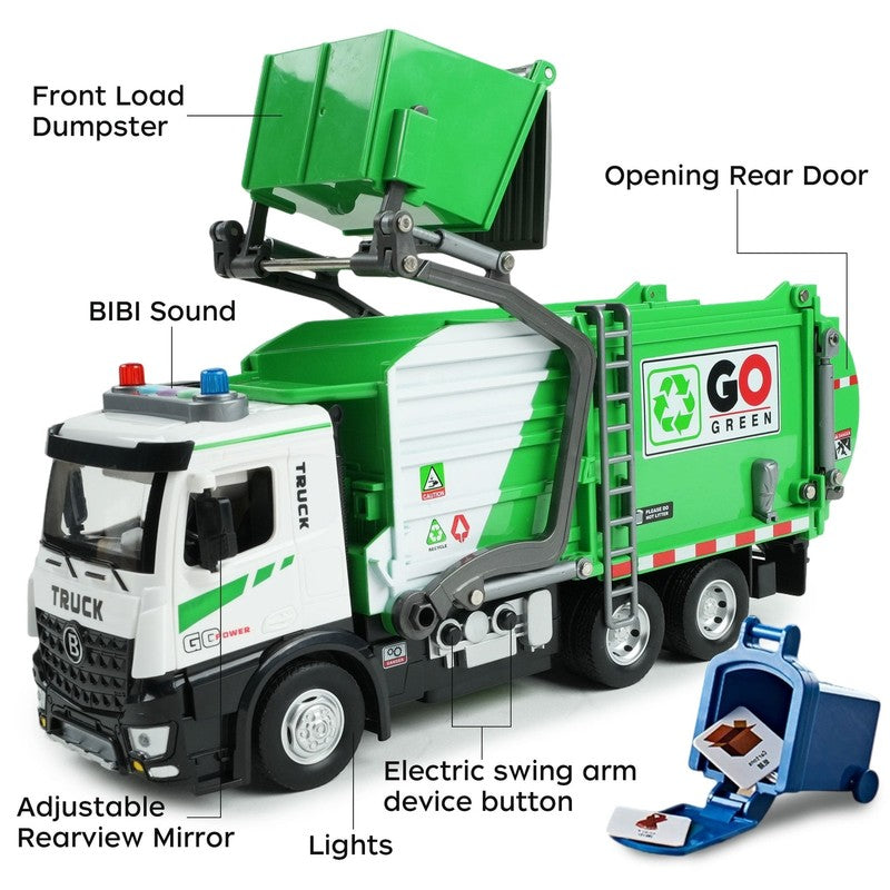 Garbage Truck Toys for Boys 3-5 with Lights & Sounds Trash Truck Toys for 2 3 4 3