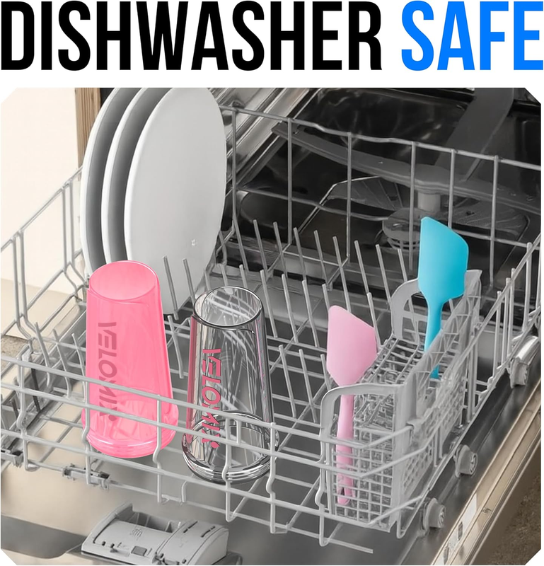 2 Pack 28oz Protein Shaker Bottles Wire Whisk Leakproof Pink Clear4