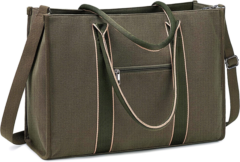 Laptop Tote Bag for Women Work 15.6 Inch Canvas Shoulder Bags Computer Messenger11