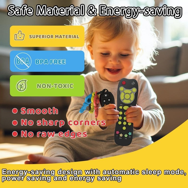 Baby Toy Car Keys & Remote Set – Musical Light Up Sensory Toy for Infants3