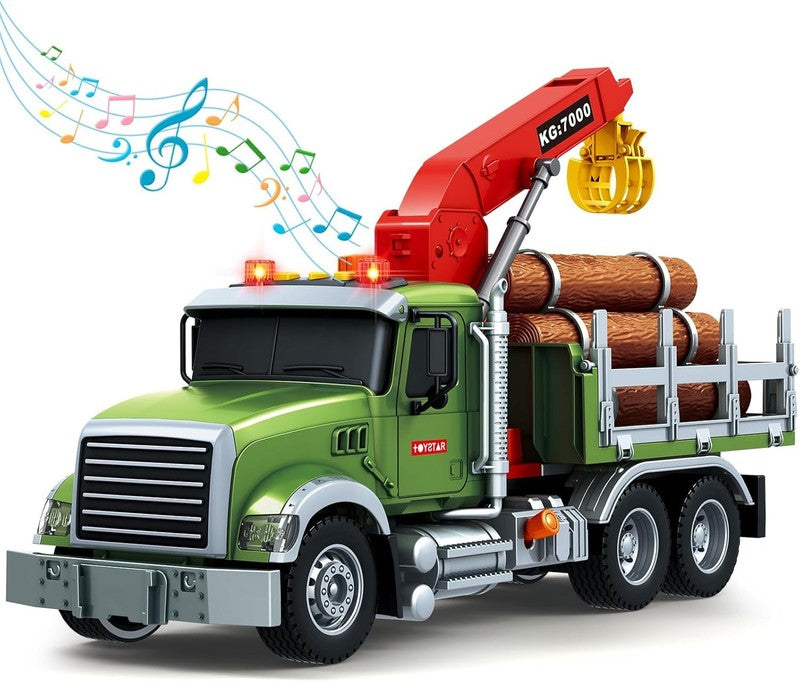 Farm Truck Toy with Loading Crane Lights and Sounds for Boys and Girls Ages 3 66