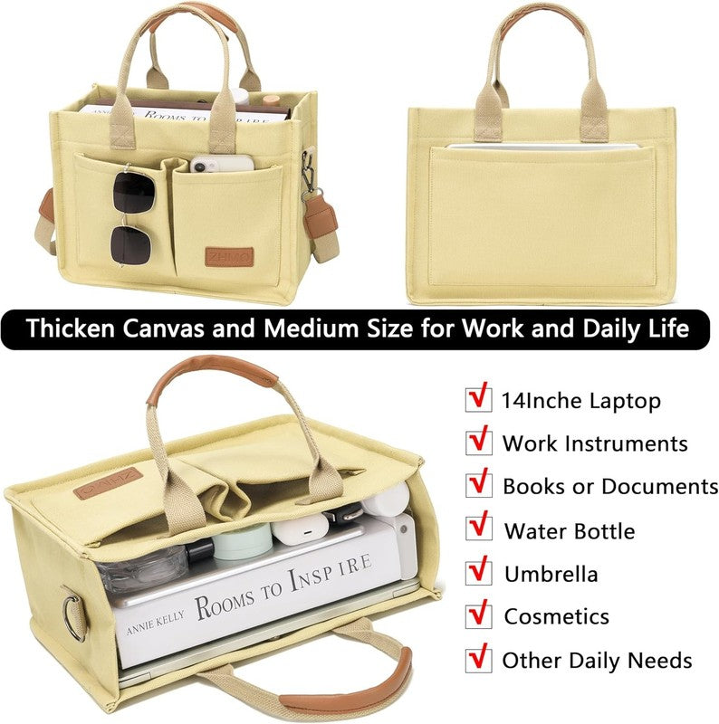 Canvas Tote Bag for Women,Women'S Bags Crossbody Bags Work Laptop Tote Bag Large3