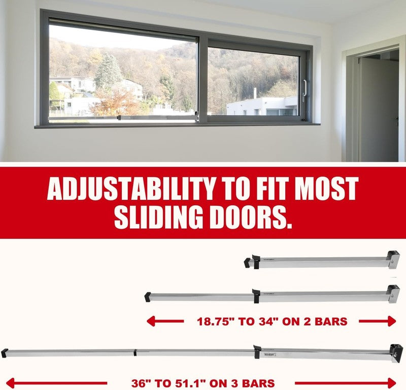 Sliding Door Security Bar-Child Proof Sliding Door Lock Bar with anti Lift Lock 2