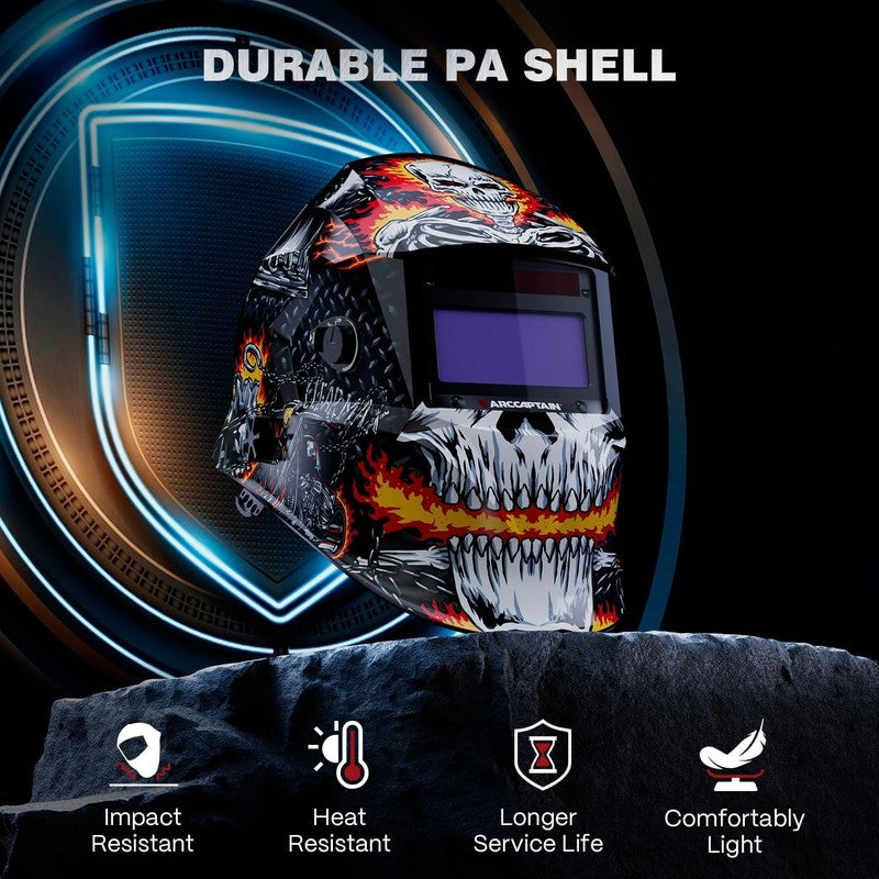 Auto Darkening Welding Helmet HSH S800 True Color Solar Arc Sensor1