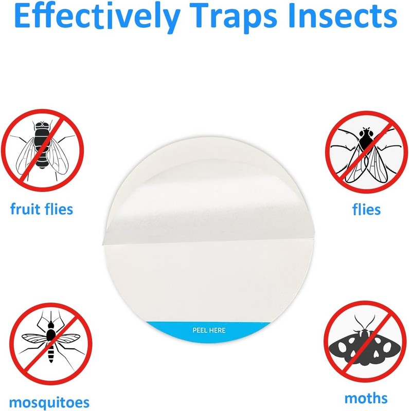 24 Pack Sticky Glue Boards for Dynatrap DT152 & Katchy Duo Bug Traps2