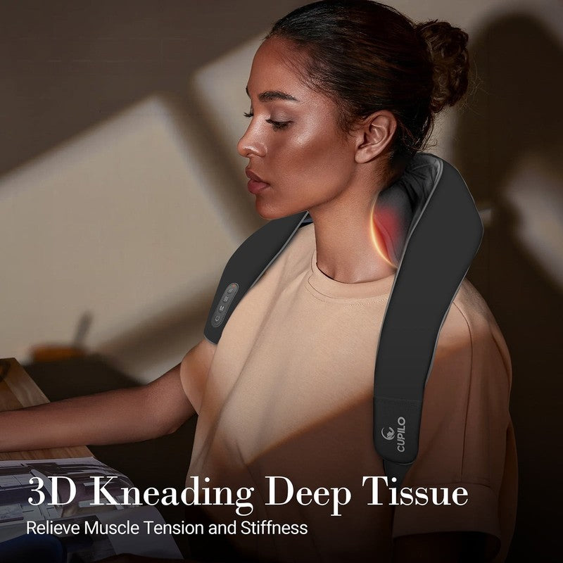 Shiatsu Neck & Back Massager w/ Heat, 6D Cordless Deep Tissue, Gift for Home3