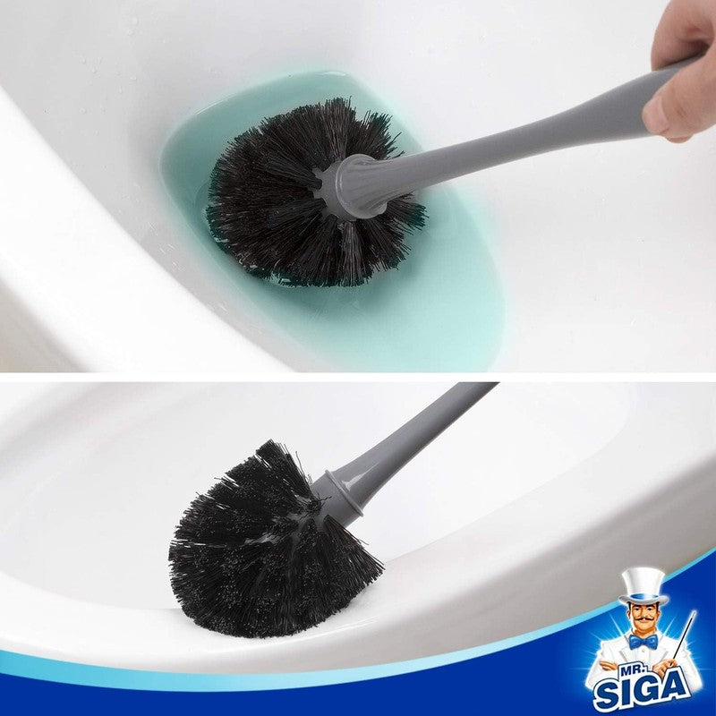 Toilet Plunger and Bowl Brush Combo for Bathroom Cleaning, Gray, 1 Set5