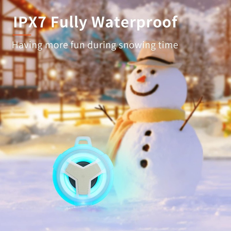 Bluetooth Shower Speaker, Portable Bluetooth Speakers, IP67 Waterproof Wireless 4