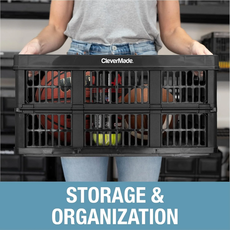 Collapsible Utility Crate   45L (12 Gal) Obsidian, 3 Pack7