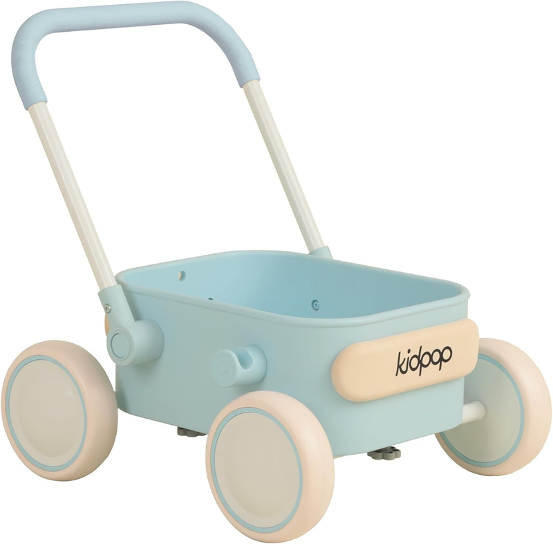 Toddler Push & Pull Wagon Walker 7mo 4yr Birthday Gift Blue9