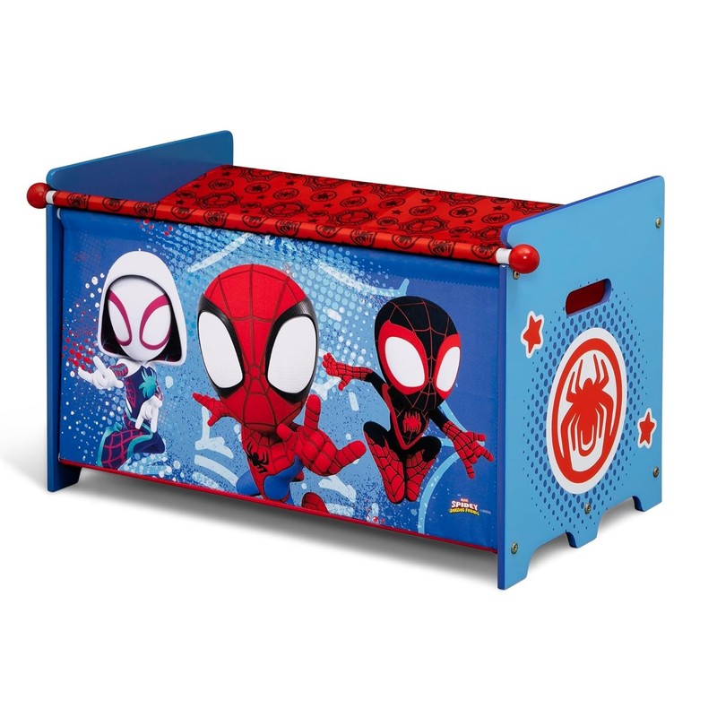 Spidey & His Amazing Friends 3-Piece Toddler Playroom Set Table Chair Toy Box10