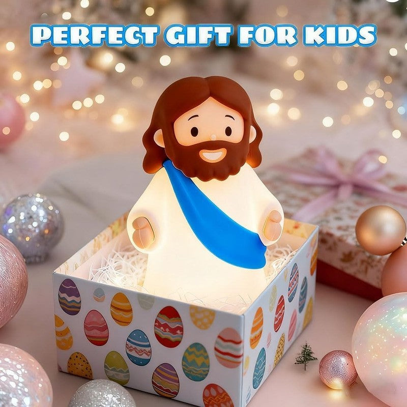 Jesus Night Light Rechargeable Bedside Night Light Dimmable Silicone LED Light I5