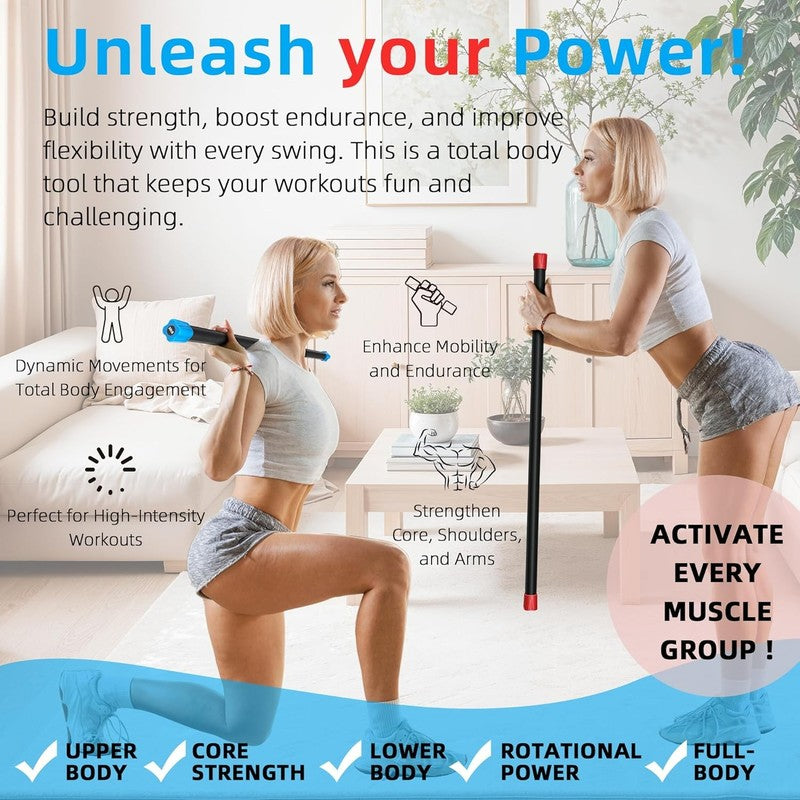 Total Body Weighted Workout Bar Exercise Bar Multiple Sizes 20 and 25 lbs4