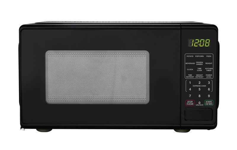 0.7 Cu Ft Countertop Microwave Oven, 700 Watts, Black0