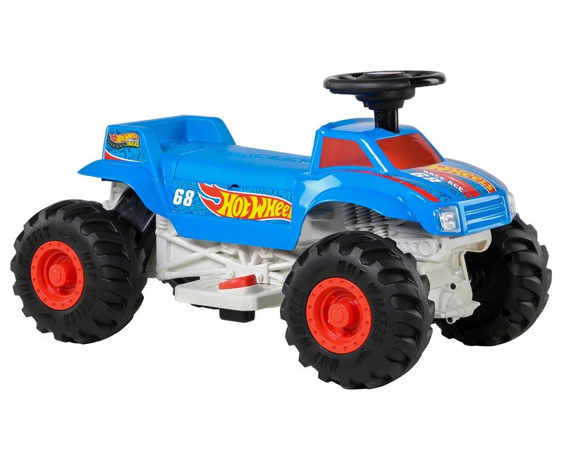 6V Monster Truck Ride-On for Toddlers, Blue/Red, Electric, Ages 1.5-3 Years, Max7