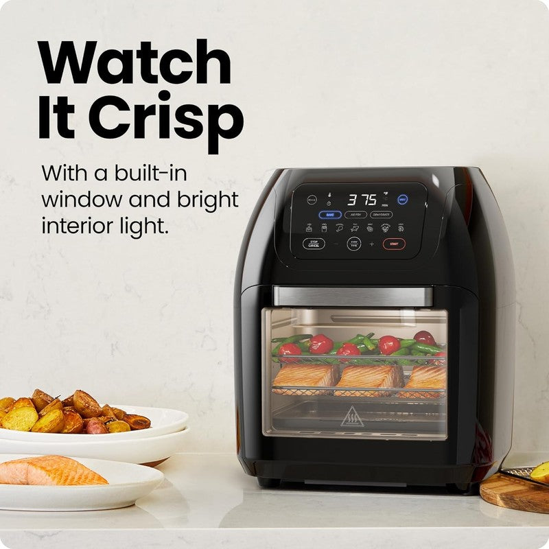 Digital Air Fryer Oven 10L XL Rotisserie Dehydrator 17 Presets Touch Screen6