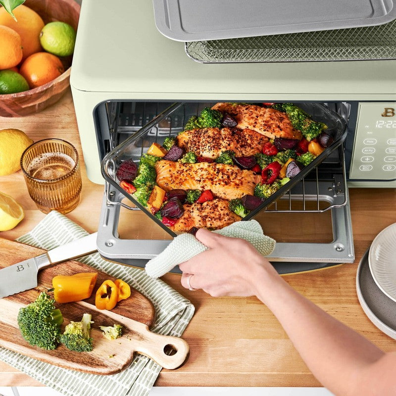Drew Barrymore Infrared Air Fryer Toaster Oven 9-Slice 1800W Sage Green11