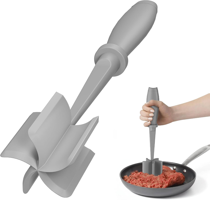 Meat Chopper Hamburger Grinder Ground Beef Smasher Nylon Kitchen Tool0