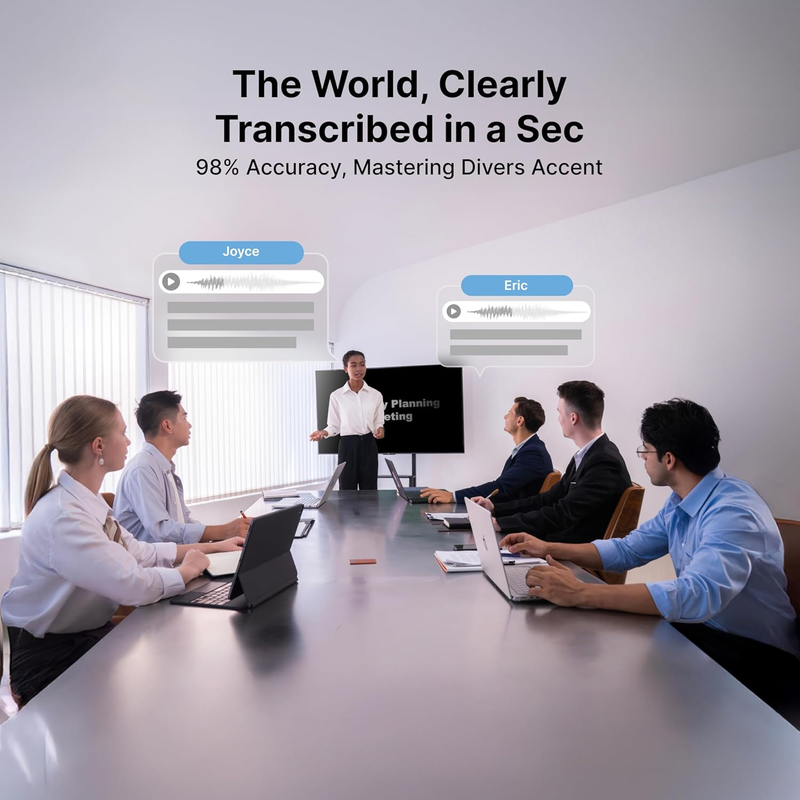 Note Pro AI Voice Recorder Transcribe Summarize 113 Languages Black4
